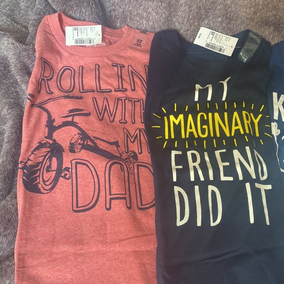 Set of 5 NWT Long Sleeved Boys Shirts Size 5 - Picture 2 of 3